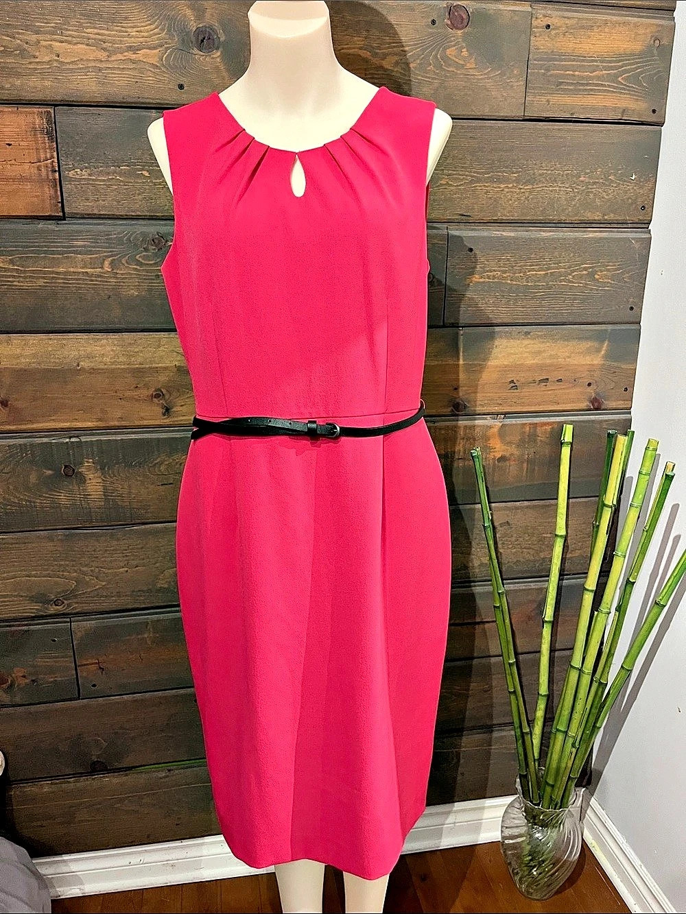 Kasper Pink Midi Dress Size 10 Like New